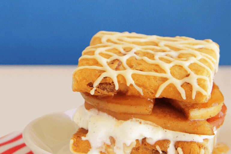 Cinnamon Apple Ice Cream Sandwich Recipe - Fiber One