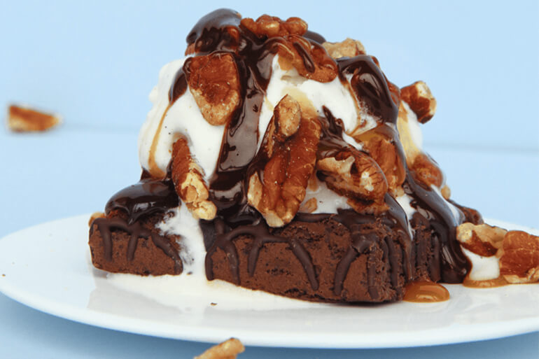 Turtle Brownie Onedae Dessert Recipe - Fiber One