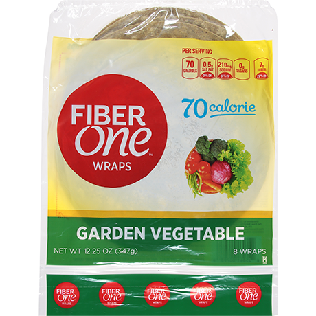 FiberOne Garden Vegetable Wraps - Fiber One